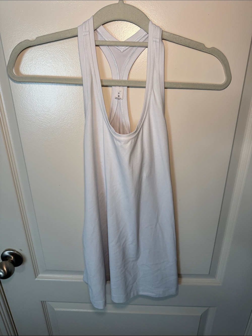lululemon athletica White Racerback Tank - Picture 3 of 5
